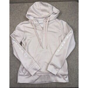 Under Armour Women’s Size XS Hoodie 1/4 Zip Blush Pink Cold Gear Loose